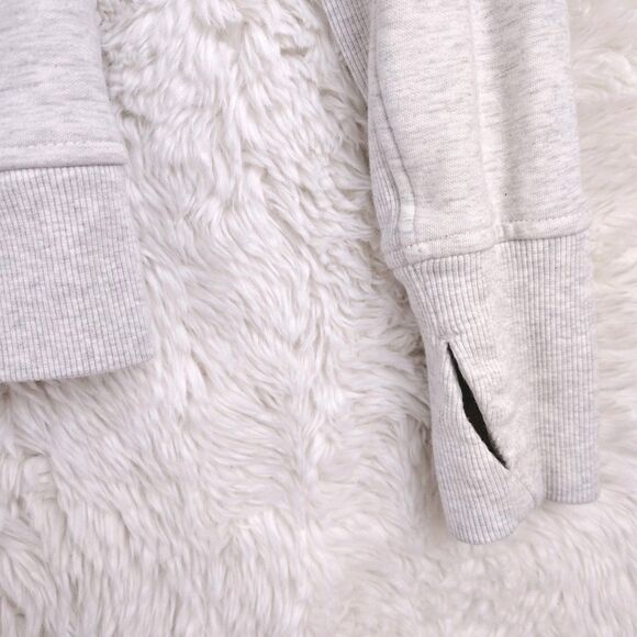 Athleta Triumph Hoodie XXS Full Zip Grey Long Sleeve Athletic Sweatshirt Fleece - Picture 3 of 11